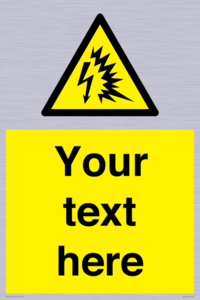 Custom warning Arc flash